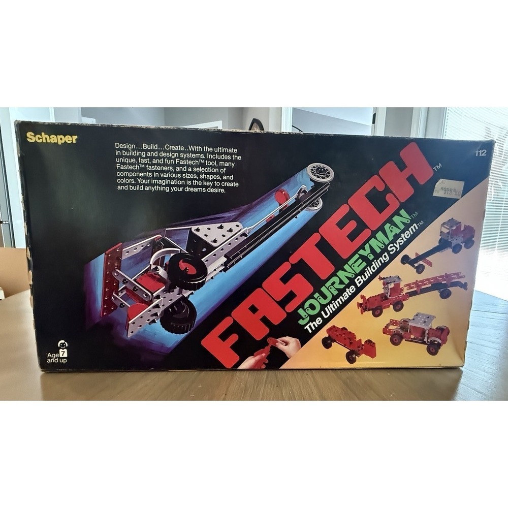 Schaper Fastech Journeyman Building System 112 Vintage 1982 New Sealed 474pc